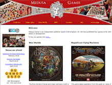 Tablet Screenshot of medusagames.co.uk